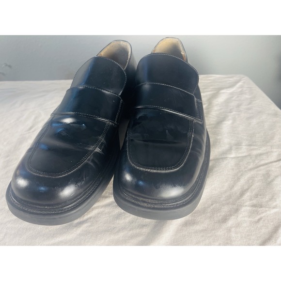 Alfani Men's Dress Casual Slip On Loafers With heel  Size 8 Black Easy Clean (b1 - Picture 1 of 6